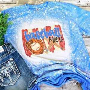 Baseball Mama Bleached Tee